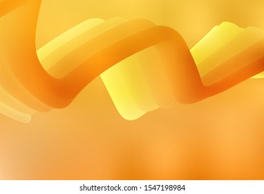 Light Yellow vector glossy abstract layout. Colorful abstract illustration with gradient. Elegant background for a brand book.