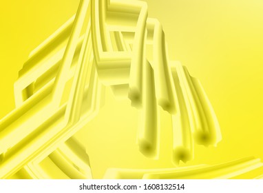 Light Yellow vector glossy abstract background. Creative illustration in halftone style with gradient. Background for designs.