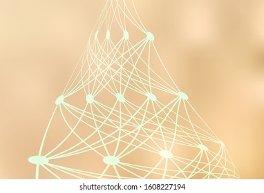 Light Yellow vector glossy abstract background. Creative illustration in halftone style with gradient. New design for your business.