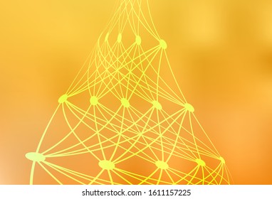 Light Yellow vector glossy abstract background. Abstract colorful illustration with gradient. Elegant background for a brand book.