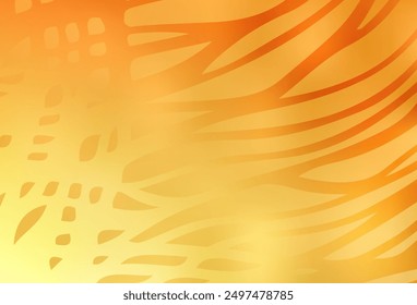 Light Yellow vector glossy abstract layout. Colorful abstract illustration with gradient. New way of your design.