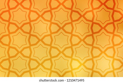 Light Yellow vector layout with bright stars. Blurred decorative design in simple style with stars. Smart design for your business advert.