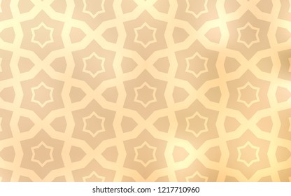 Light Yellow vector layout with bright stars. Glitter abstract illustration with colored stars. Pattern for new year ad, booklets.