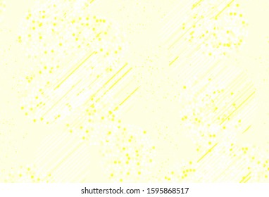 Light Yellow vector layout with circle shapes. Blurred bubbles on abstract background with colorful gradient. Pattern for futuristic ad, booklets.