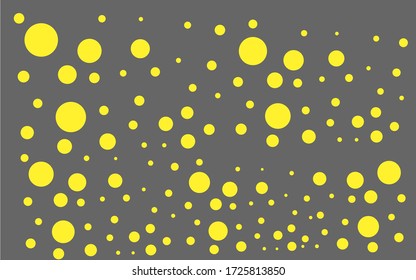 Light Yellow vector layout with circle shapes. Blurred decorative design in abstract style with bubbles. Pattern of water, rain drops.