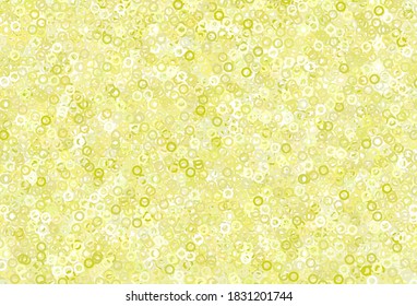 Light Yellow vector layout with circle shapes. Modern abstract illustration with colorful water drops. Pattern for futuristic ad, booklets.
