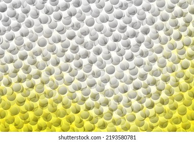 Light Yellow vector layout with circle shapes. Glitter abstract illustration with blurred drops of rain. Pattern for ads, leaflets.