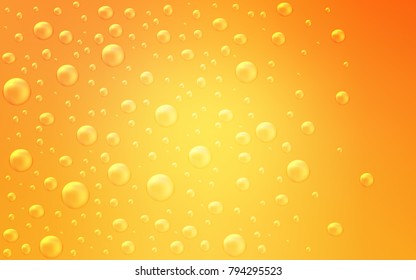 Light Yellow vector layout with circle shapes. Beautiful colored illustration with blurred circles in nature style. Beautiful design for your business natural advert.
