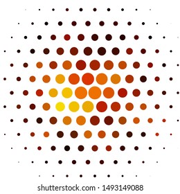 Light Yellow vector layout with circles. Modern abstract illustration with colorful circle shapes. Pattern for websites, landing pages.