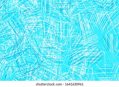 Light Yellow vector layout with circles, lines, rectangles. Abstract illustration with colorful dots, lines, cubes. Modern template for landing page.