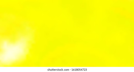 Light Yellow vector layout with cloudscape. Colorful illustration with abstract gradient clouds. Template for websites.