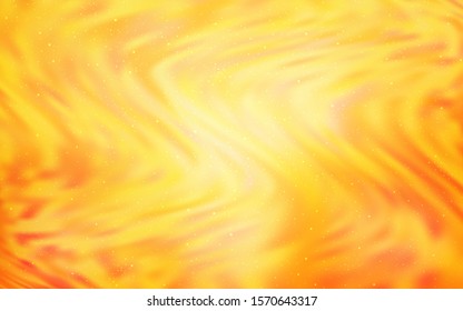 Light Yellow vector layout with cosmic stars. Space stars on blurred abstract background with gradient. Pattern for astrology websites.