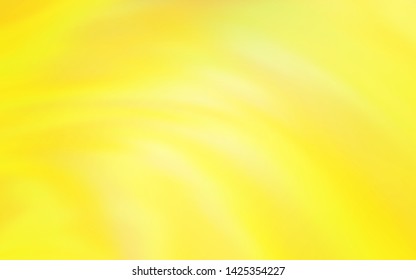 Light Yellow vector layout with curved lines. Modern gradient abstract illustration with bandy lines. Pattern for your business design.