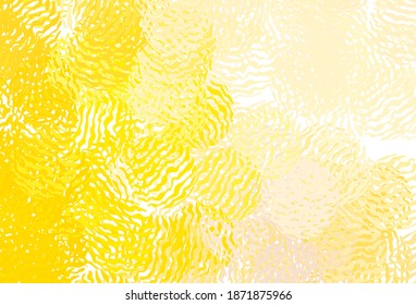 Light Yellow vector layout with curved lines. A shining illustration, which consists of curved lines. Pattern for your design.