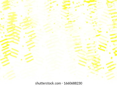 Light Yellow vector layout with flat lines. Lines on blurred abstract background with gradient. Pattern for your busines websites.