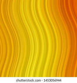 Light Yellow vector layout with wry lines. Gradient illustration in simple style with bows. Pattern for commercials, ads.