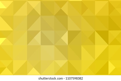Light Yellow vector low poly layout. Modern abstract illustration with triangles. The best triangular design for your business.