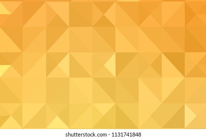 Light Yellow vector low poly texture. Elegant bright polygonal illustration with gradient. New template for your brand book.