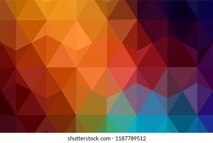 Light Yellow vector low poly texture. Colorful abstract illustration with triangles. Pattern for a brand book's backdrop.