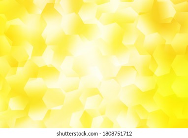 Light Yellow vector low poly texture. Geometric illustration in Origami style with gradient.  Brand new style for your business design.