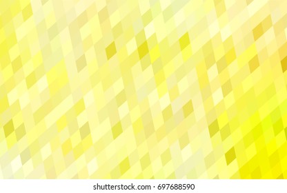 Light Yellow vector low poly background. A sample with a polygonal design. Illustration in polygonal style with repeating squares