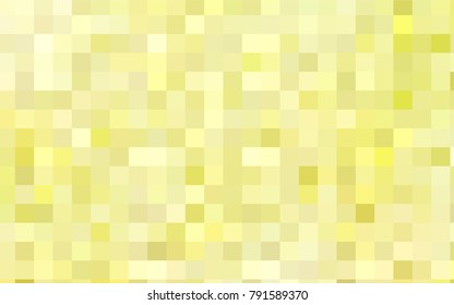 Light Yellow vector low poly background. A sample with a polygonal design. Illustration in polygonal style with repeating squares