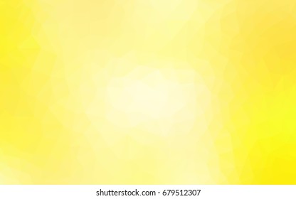 Light Yellow vector modern geometrical abstract background. Texture, new background. Geometric background in Origami style with gradient. 