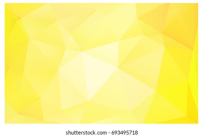 Light Yellow vector modern geometrical abstract background. Texture, new background. Geometric background in Origami style with gradient. 