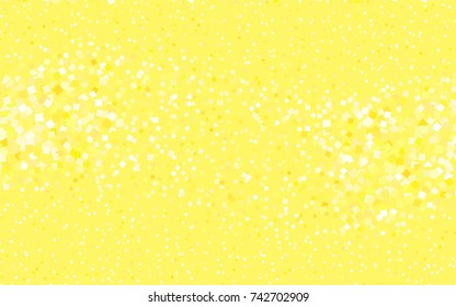 Light Yellow vector modern geometrical background. Abstract template. Geometric pattern in square style with gradient.