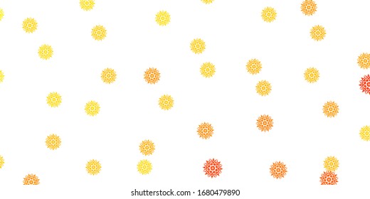 Vector amarillo claro fondo natural con flores. Diseño moderno con flores degradadas sobre fondo abstracto. Mejor diseño para su negocio.
