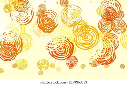 Light Yellow vector natural backdrop with roses. Flowers with gradient on white background. Pattern for heads of websites, designs.