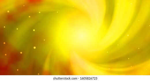 Light Yellow vector pattern with abstract stars. Modern geometric abstract illustration with stars. Pattern for websites, landing pages.