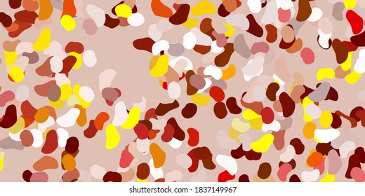 Light yellow vector pattern with abstract shapes. Colorful illustration with simple gradient shapes. Simple illustration for your web site.