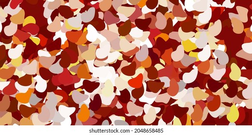 Light yellow vector pattern with abstract shapes. Colorful illustration with simple gradient shapes. Modern design for your ads.