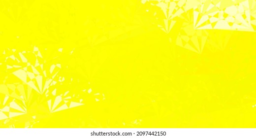 Light Yellow vector pattern with abstract shapes. Colorful illustration with simple gradient shapes. Smart design for your business.
