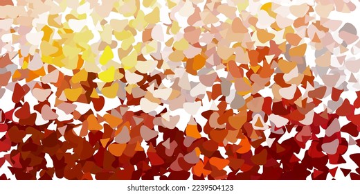 Light yellow vector pattern with abstract shapes. Illustration with colorful shapes in abstract style. Modern design for your ads.