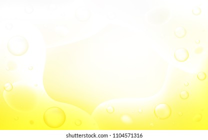 Light Yellow vector pattern with bent lines. An elegant bright illustration with gradient. A completely new template for your business design.