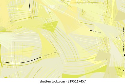 Light Yellow vector pattern with bent lines.