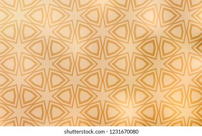 Light Yellow vector pattern with christmas stars. Glitter abstract illustration with colored stars. Smart design for your business advert.