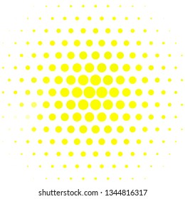 Light Yellow vector pattern with circles. Abstract colorful disks on simple gradient background. Pattern for business ads.