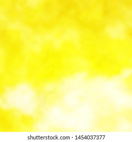 Light Yellow vector pattern with clouds. Abstract colorful clouds on gradient illustration. Pattern for your commercials.