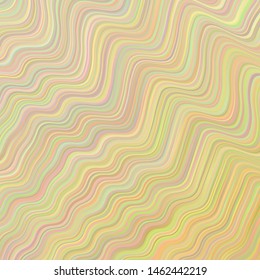 Light Yellow vector pattern with curved lines. Geometric illustration in abstract style with gradient.  Pattern for your business design.