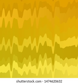Light Yellow vector pattern with curves. Colorful geometric sample with gradient curves.  Pattern for websites, landing pages.