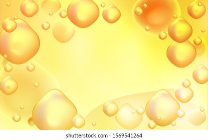 Light Yellow vector pattern with lava shapes. Creative geometric illustration in memphis style with gradient. A completely new template for your business design.