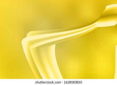 Light Yellow vector pattern with lines. Colorful geometric sample with gradient lines.  Template for cell phone screens.