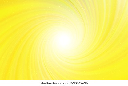 Light Yellow vector pattern with night sky stars. Shining colored illustration with bright astronomical stars. Best design for your ad, poster, banner.