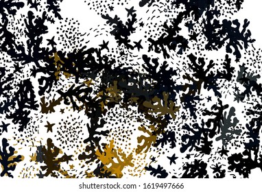 Light Yellow vector pattern with random forms. Colorful chaotic forms with gradient in modern style. Background for a cell phone.