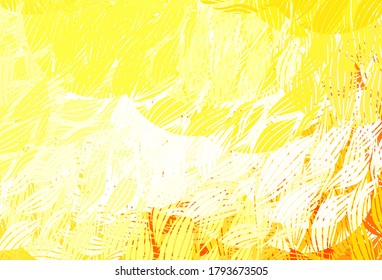 Light Yellow vector pattern with random forms. Simple colorful illustration with abstract gradient shapes. Background for a cell phone.