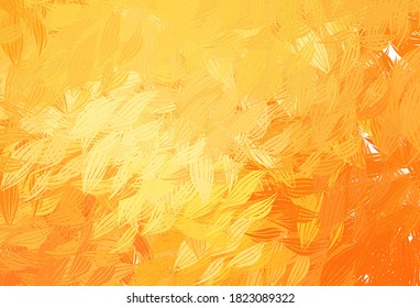 Light Yellow vector pattern with random forms. Decorative design in abstract style with random forms. Elegant design for wallpapers.