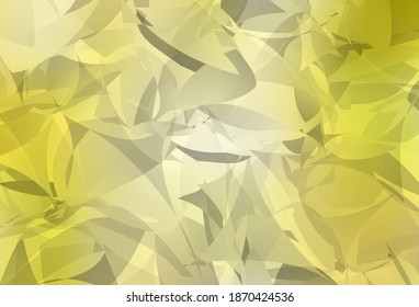 Light Yellow vector pattern with random polygonals. Simple colorful illustration with abstract gradient shapes. Elegant design for wallpapers.